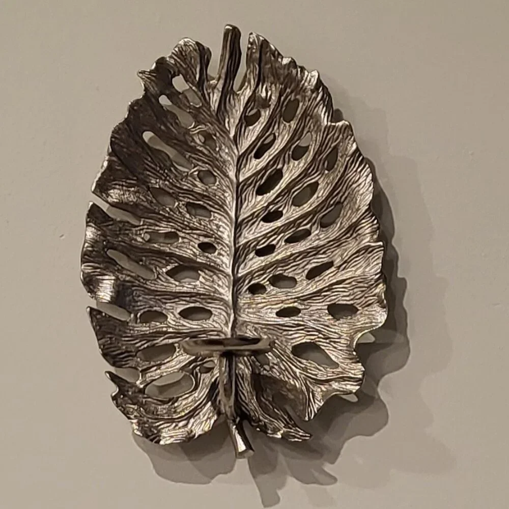 Pair of metal wall sconces - Picture 2 of 3